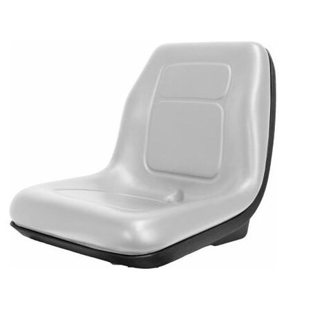 Aftermarket New High Back Gray Seat Fits Woods Lawn Mower R1540 R2084 Repl. 01546100 SEQ90-0570